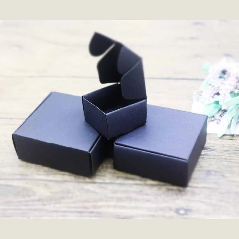 ZerongE jewelry10pc DIY THANK YOU gifts packag Vintage kraft flower Gifts box Packaging For Wedding home party suppiles