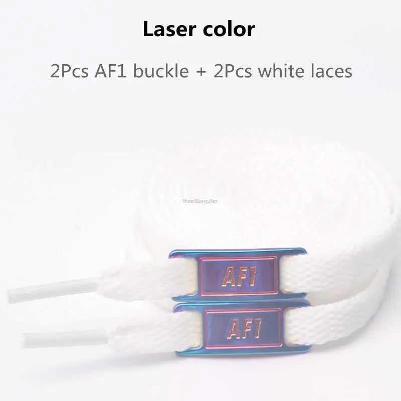 New AF1 Shoelaces Combination White Flat laces and Shoe Decoration Suit Sneaker Shoelace Fashion Air Force One Shoes Accessories