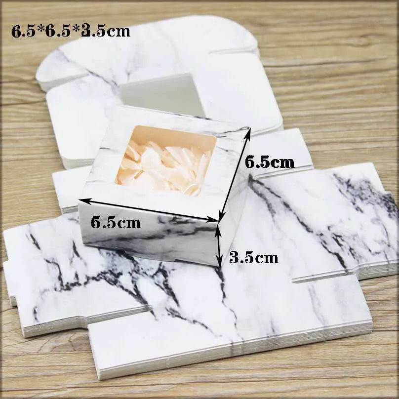 ZerongE jewelry10pc DIY THANK YOU gifts packag Vintage kraft flower Gifts box Packaging For Wedding home party suppiles