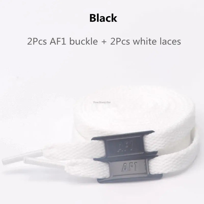 New AF1 Shoelaces Combination White Flat laces and Shoe Decoration Suit Sneaker Shoelace Fashion Air Force One Shoes Accessories