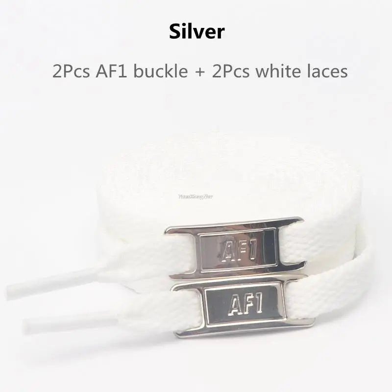 New AF1 Shoelaces Combination White Flat laces and Shoe Decoration Suit Sneaker Shoelace Fashion Air Force One Shoes Accessories