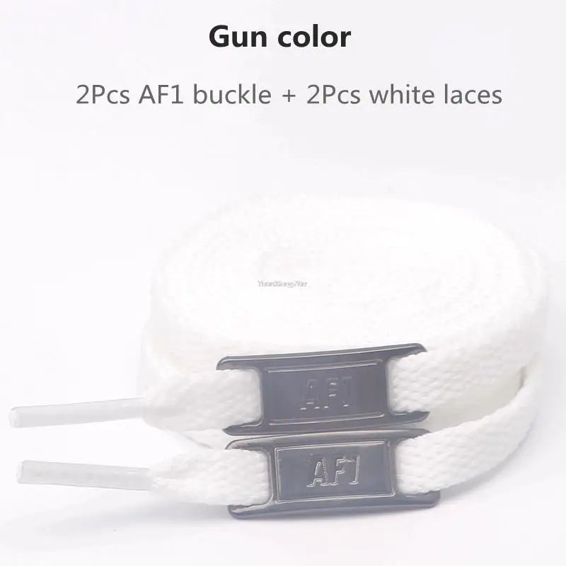 New AF1 Shoelaces Combination White Flat laces and Shoe Decoration Suit Sneaker Shoelace Fashion Air Force One Shoes Accessories