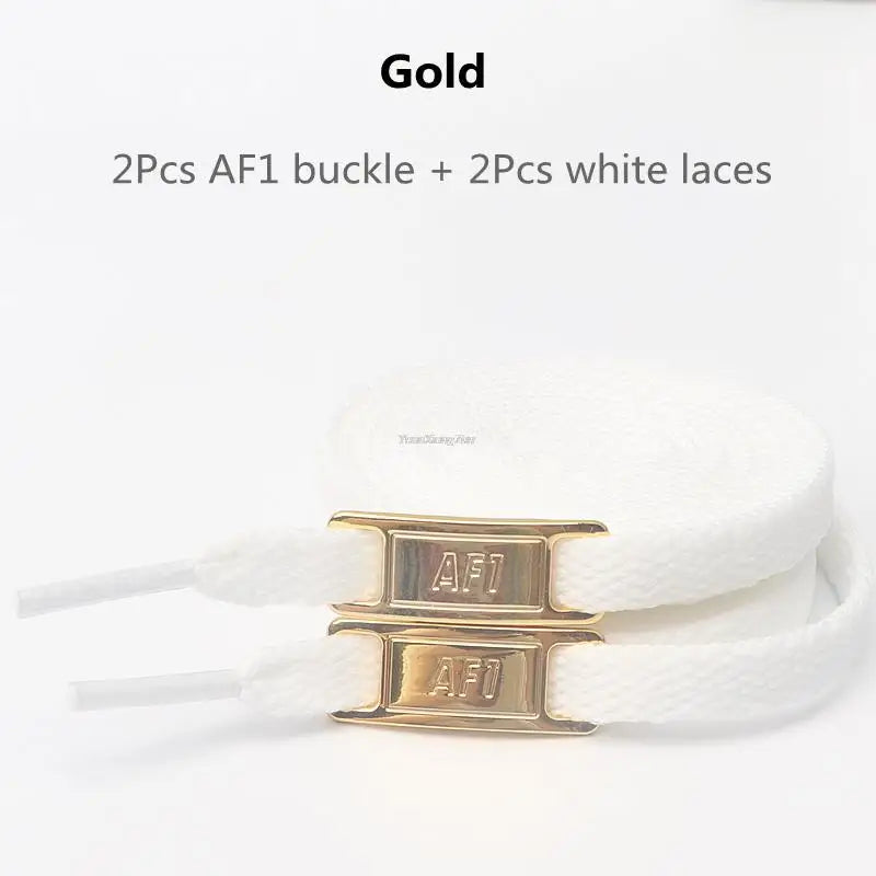 New AF1 Shoelaces Combination White Flat laces and Shoe Decoration Suit Sneaker Shoelace Fashion Air Force One Shoes Accessories