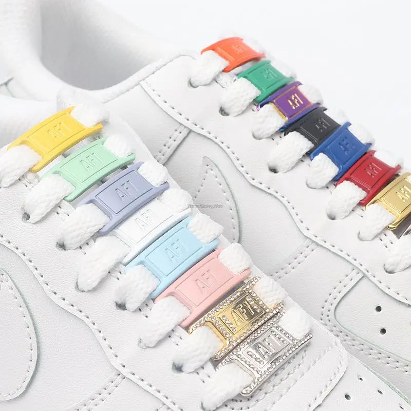 New AF1 Shoelaces Combination White Flat laces and Shoe Decoration Suit Sneaker Shoelace Fashion Air Force One Shoes Accessories