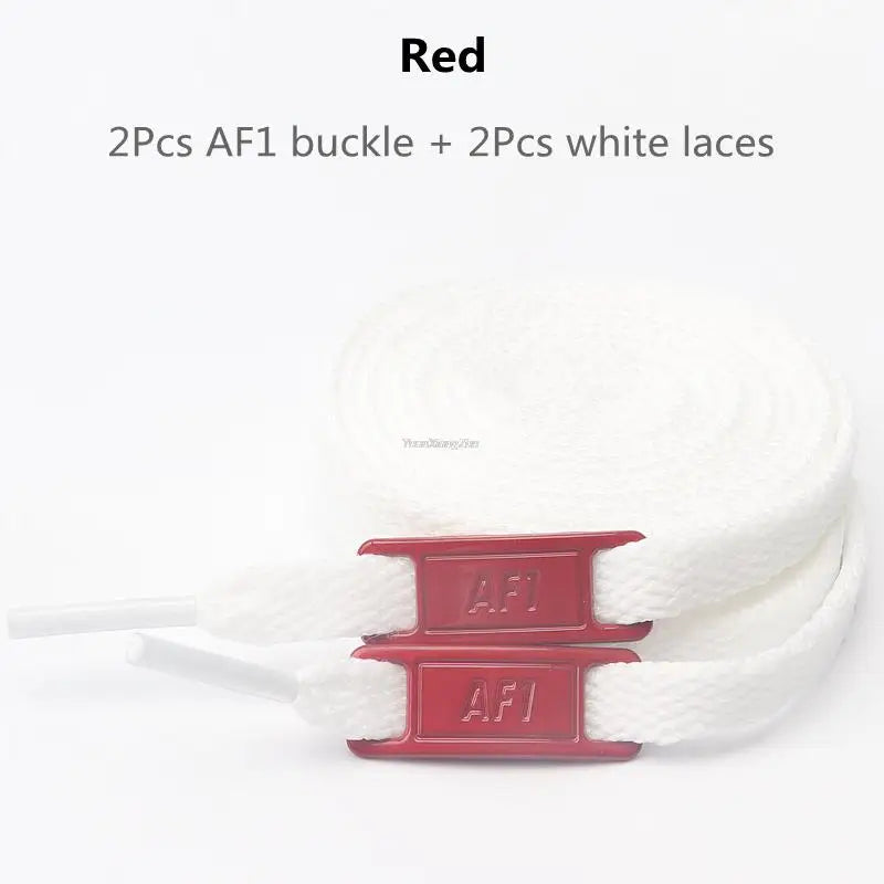 New AF1 Shoelaces Combination White Flat laces and Shoe Decoration Suit Sneaker Shoelace Fashion Air Force One Shoes Accessories
