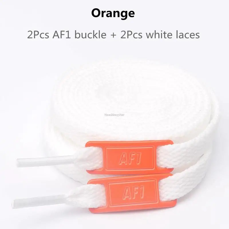 New AF1 Shoelaces Combination White Flat laces and Shoe Decoration Suit Sneaker Shoelace Fashion Air Force One Shoes Accessories