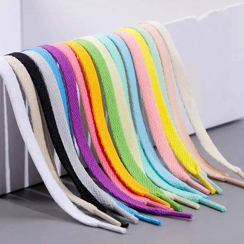 1Pair AF1/AJ Shoelaces for Sneakers Classic Flat Shoe laces White Black Canvas Shoelace NAir Force Rope Sport Shoestrings