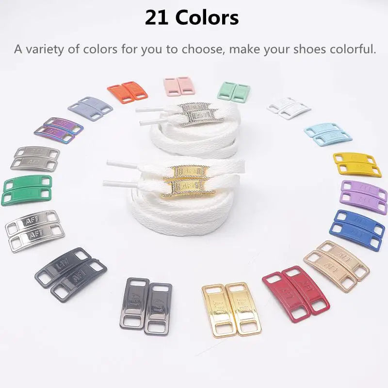 New AF1 Shoelaces Combination White Flat laces and Shoe Decoration Suit Sneaker Shoelace Fashion Air Force One Shoes Accessories