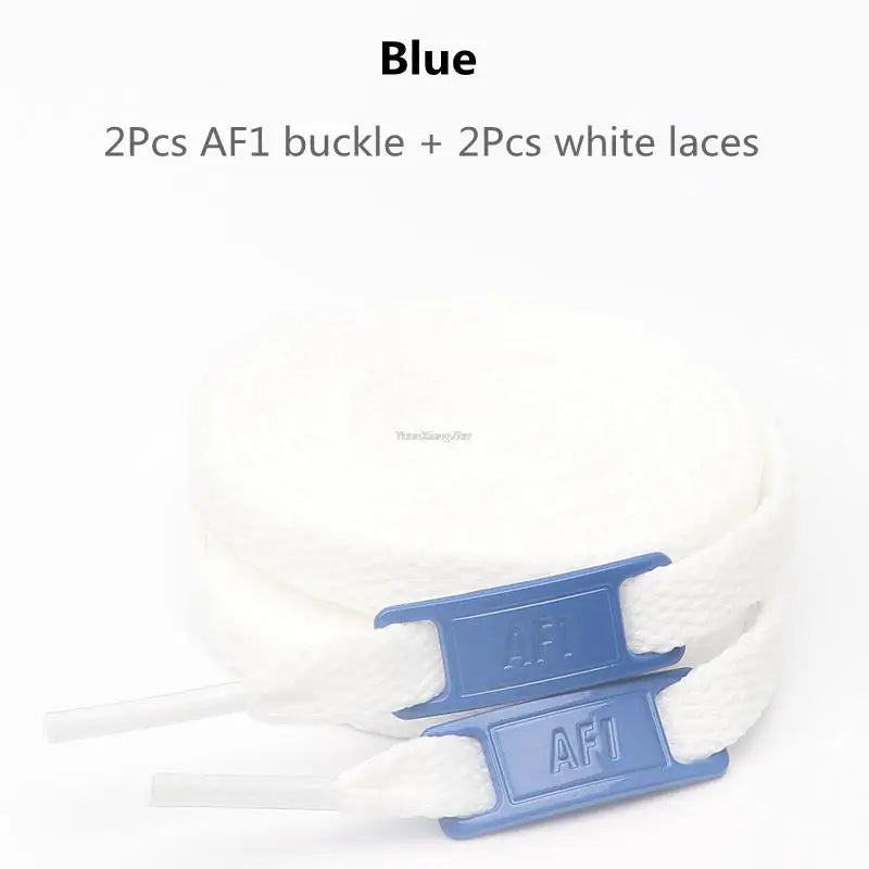 New AF1 Shoelaces Combination White Flat laces and Shoe Decoration Suit Sneaker Shoelace Fashion Air Force One Shoes Accessories