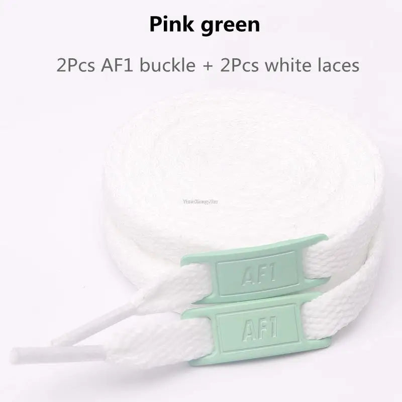New AF1 Shoelaces Combination White Flat laces and Shoe Decoration Suit Sneaker Shoelace Fashion Air Force One Shoes Accessories