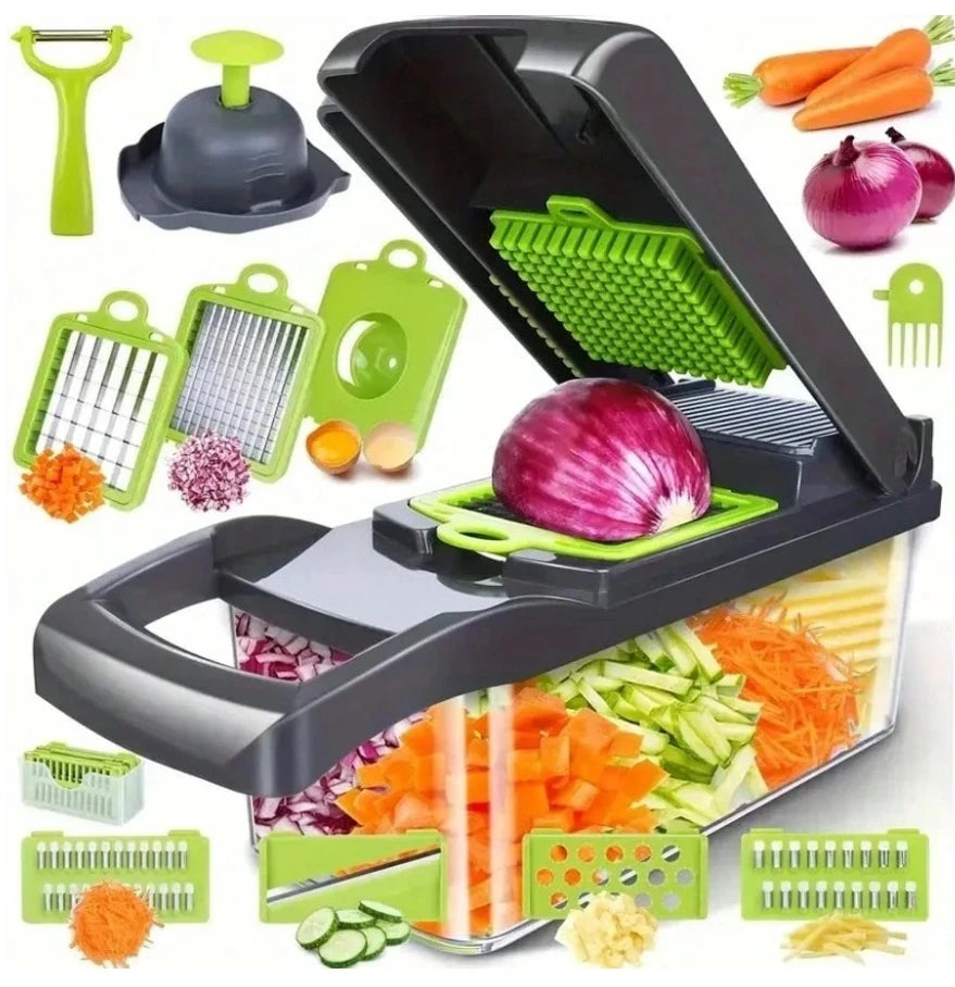 16 In 1 Vegetable Chopper, Professional Onion Chopper, Multifunctional Food Chopper, Kitchen Vegetable Slicer Dicer, Vegetable C