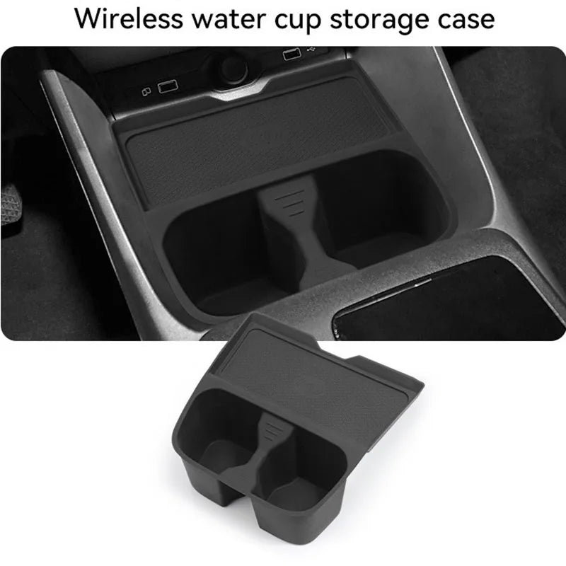 Car Accessories For MG3 MG 3 2023 2024 2025 Armrest Storage Box Center Console Storage Pad Wireless Cup Holder Stowing Tidying