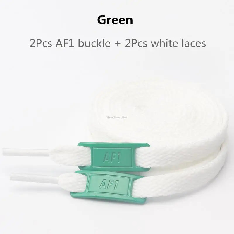 New AF1 Shoelaces Combination White Flat laces and Shoe Decoration Suit Sneaker Shoelace Fashion Air Force One Shoes Accessories