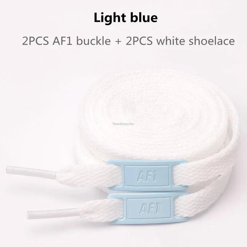 New AF1 Shoelaces Combination White Flat laces and Shoe Decoration Suit Sneaker Shoelace Fashion Air Force One Shoes Accessories