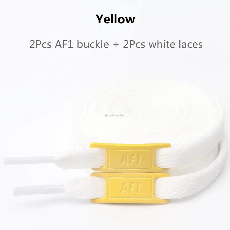New AF1 Shoelaces Combination White Flat laces and Shoe Decoration Suit Sneaker Shoelace Fashion Air Force One Shoes Accessories