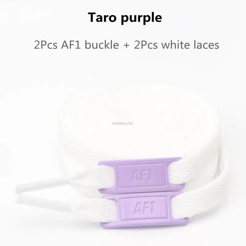 New AF1 Shoelaces Combination White Flat laces and Shoe Decoration Suit Sneaker Shoelace Fashion Air Force One Shoes Accessories