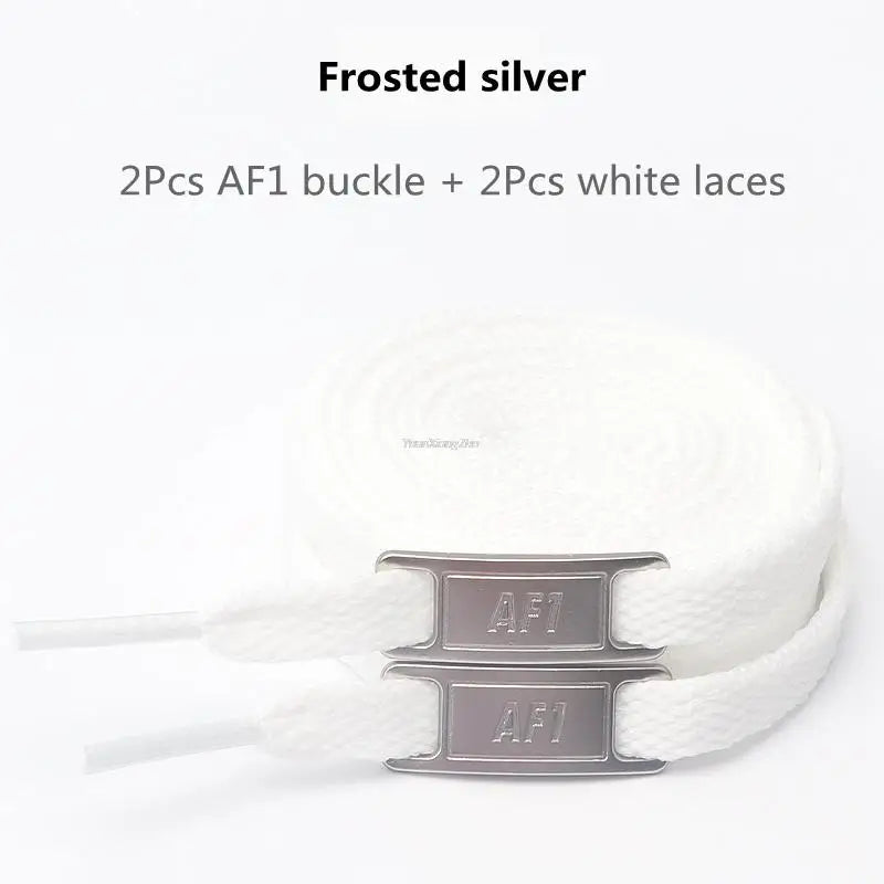 New AF1 Shoelaces Combination White Flat laces and Shoe Decoration Suit Sneaker Shoelace Fashion Air Force One Shoes Accessories